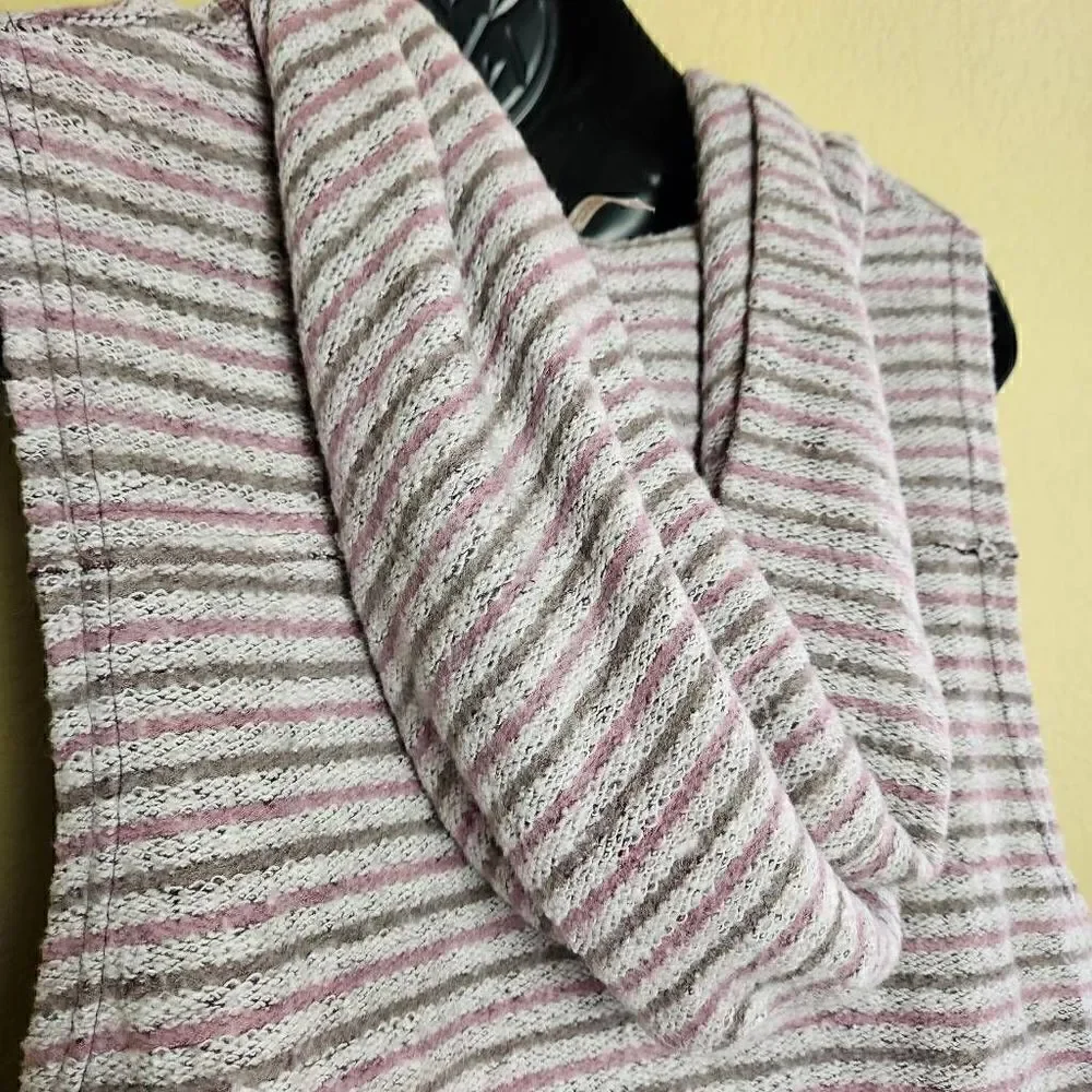 Free People Sleeveless French Terry Hooded Sweater